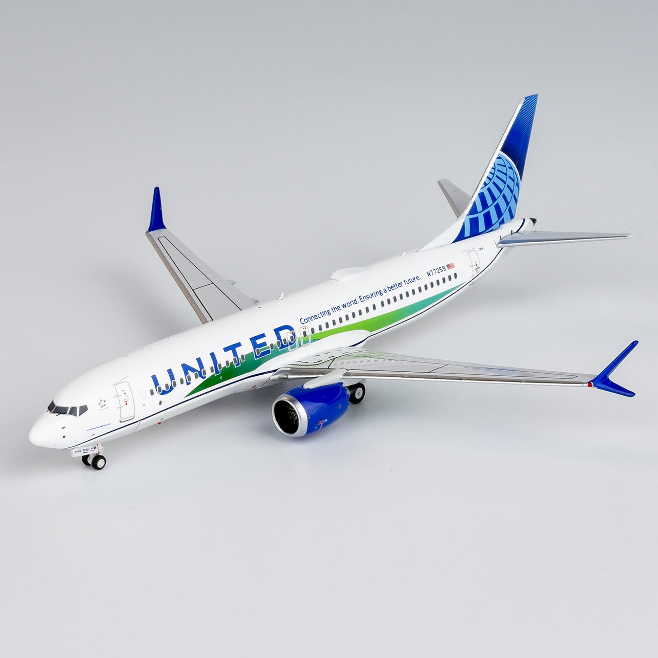 1:400 NG Model United Airlines BOEING B737 MAX 8 Airplane Diecast Aircraft Model