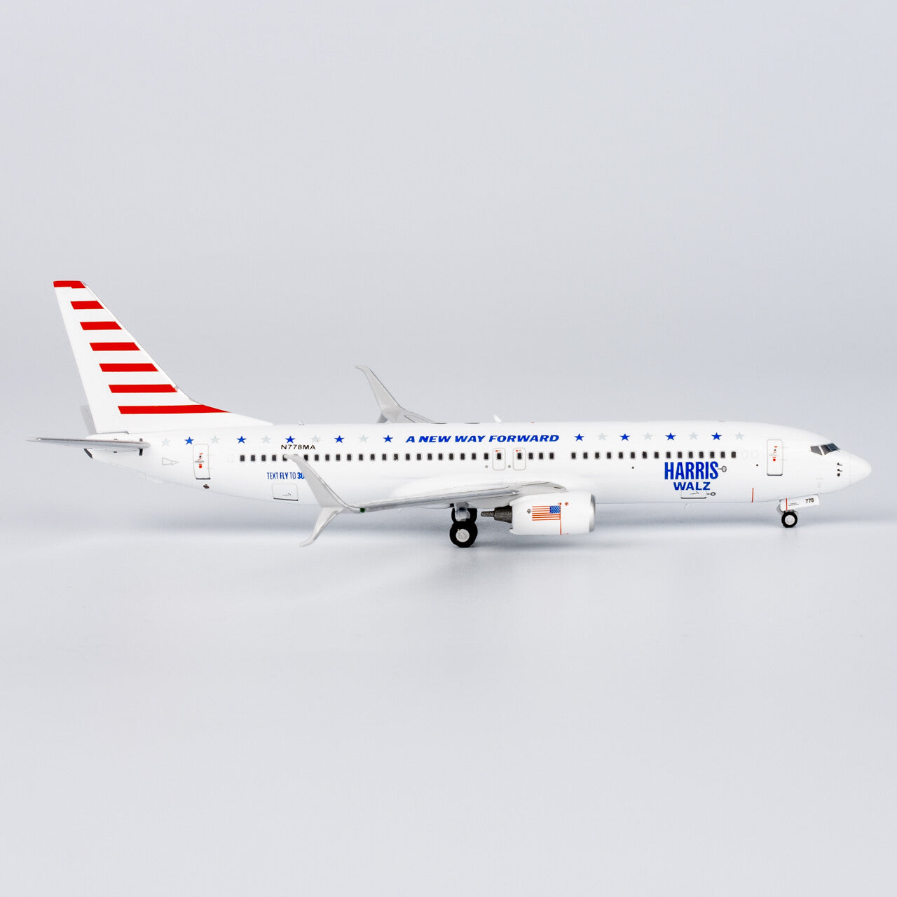 1:400 NGmodels KaiserAir Boeing 737-800 Passenger Airplane Diecast Model