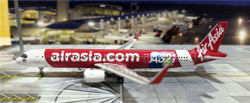 Phoenix AirAsia Airbus A321neo HS-EAA 1:400 DIECAST Aircraft Pre-builded Model
