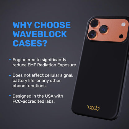 EMF Protection Silicone Case Compatible with Iphone 17 Pro Max, Radiation Blocke