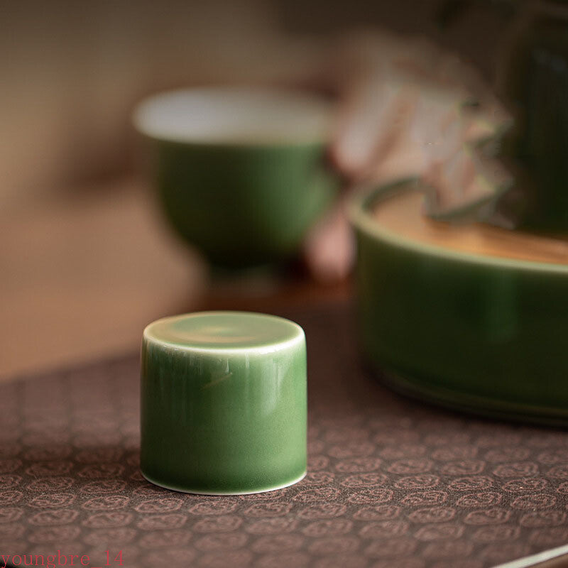 Glaze Ceramic Holder Zisha Cover Rack Cover Bowl Hat Stander Kung Fu Tea Set