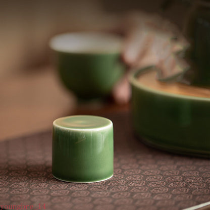 Glaze Ceramic Holder Zisha Cover Rack Cover Bowl Hat Stander Kung Fu Tea Set