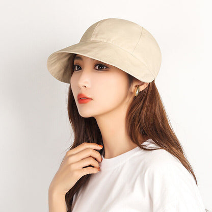 Womens Sun Hat Visors Fisherman Hat Hiking Baseball Cap Beach Cap UV Protection