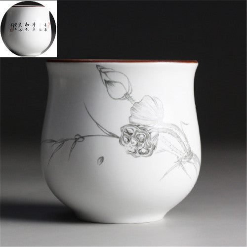 Chinese Tea Cup Japanese Style Master Cup Of Tea Blue-and-white Porcelain Cups