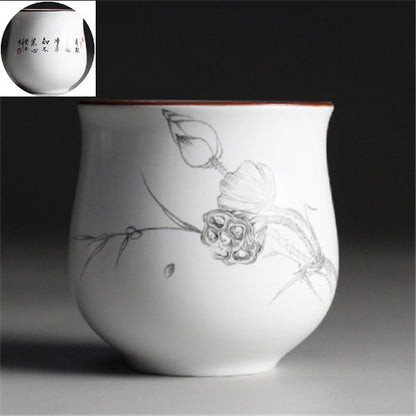 Chinese Tea Cup Japanese Style Master Cup Of Tea Blue-and-white Porcelain Cups