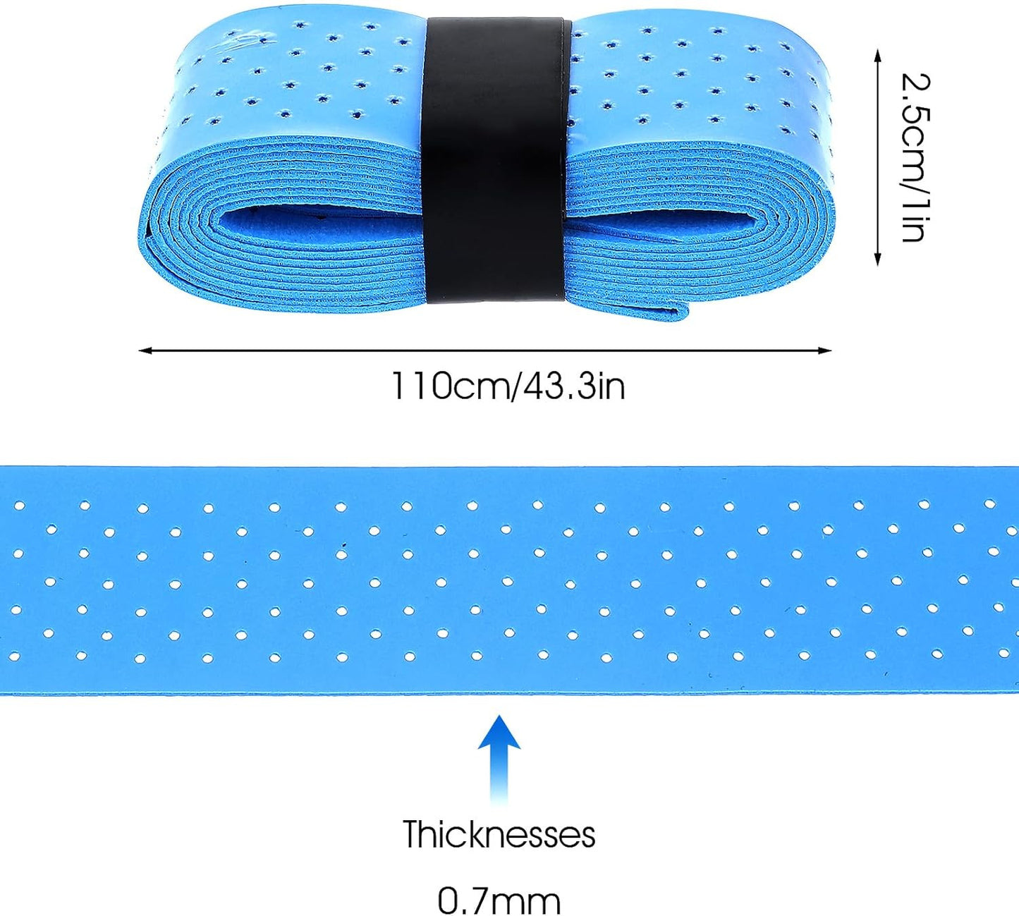 2X Tennis Racket Grip Tape Anti Slip Absorbent Badminton Pickleball Overgrip