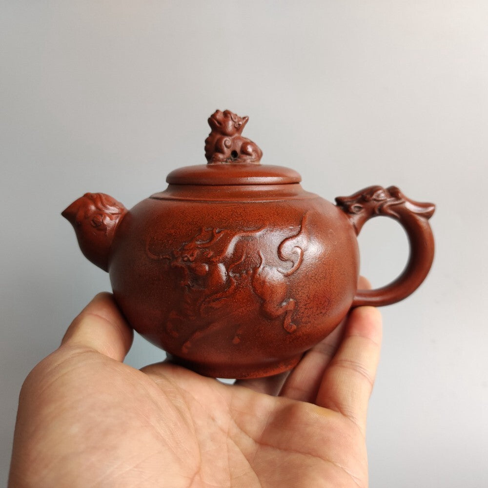 Chinese Yixing Zisha Clay Teapot Kirin Pot Shao Jingnan 280ml
