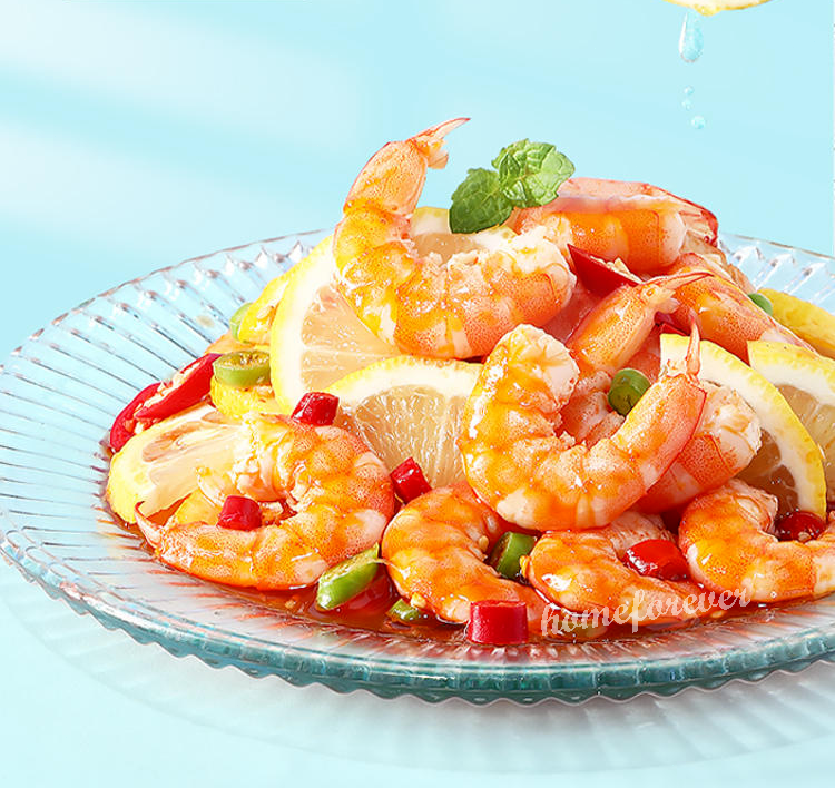 35g X 2 Bags Liangpinpuzi Lemon Shrimp Snacks 良品铺子清新柠檬虾
