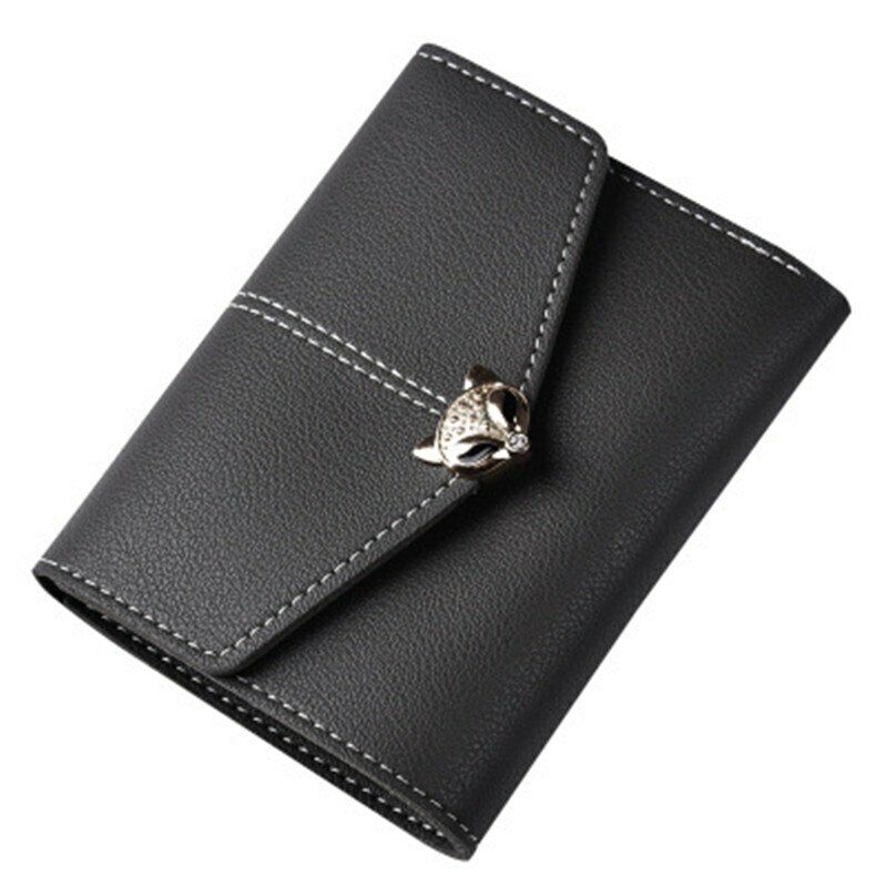 PU Leather Card&ID Holders Wallet Female Purse Clamps Cash Clip Women's Handbags