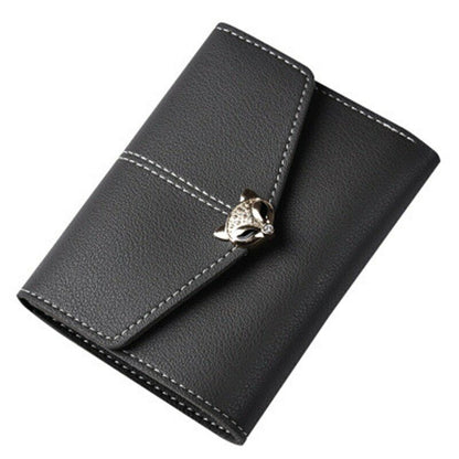 PU Leather Card&ID Holders Wallet Female Purse Clamps Cash Clip Women's Handbags