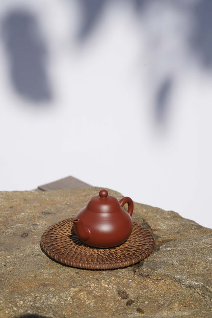 110ml small pot marked real yixing zisha dahongpao clay handmade tea pot 7 holes