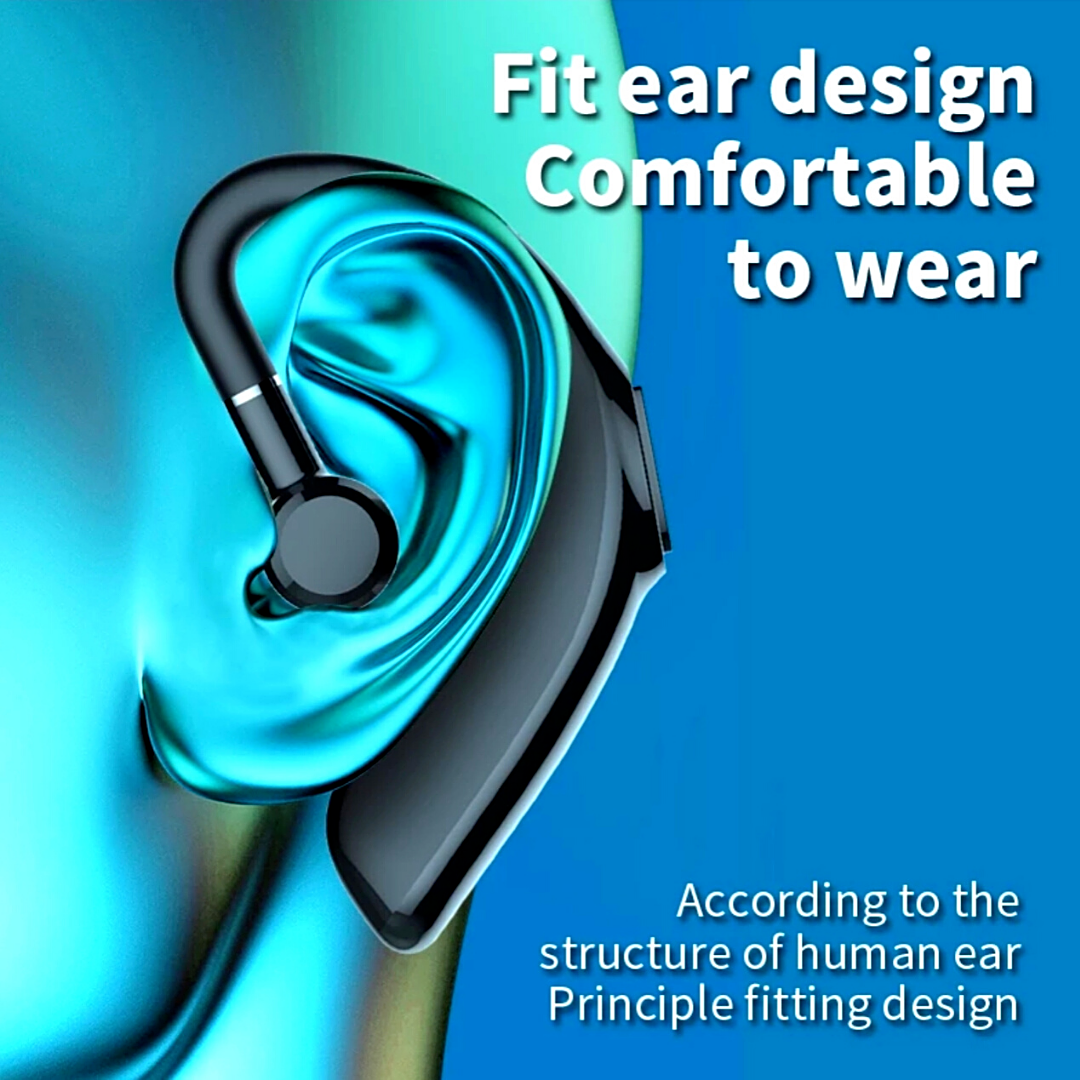 Wireless Bluetooth 5.1 Earpiece Noise Cancelling Driving Trucker Headset Earbuds