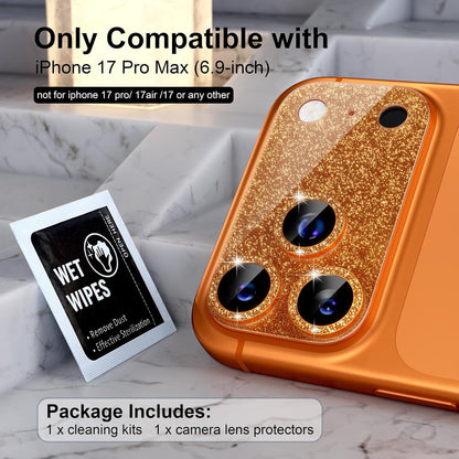 Compatible for Iphone 17 Pro Max Camera Lens Protector, Bling Camera Cover with