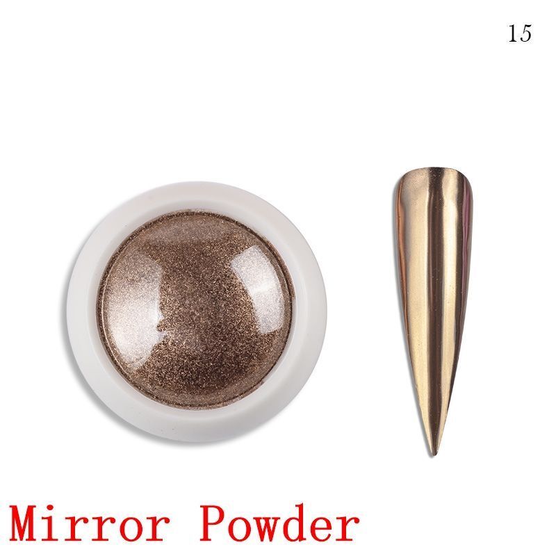Nail Polish 8ml Jars Silver Gold Mirror Metallic Lacquer UV Gels Soak Off Paints