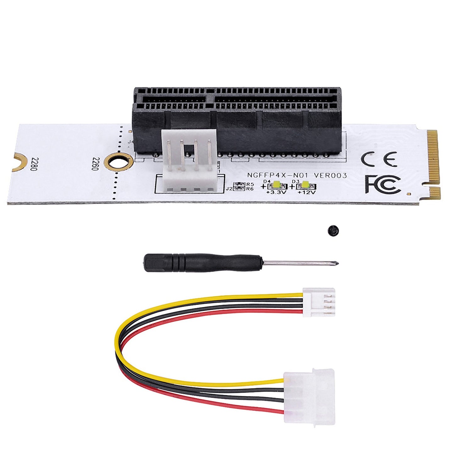 NGFF M.2 M Key to PCI 4X New Adapter For 1X 4X PCIE Slot Easy Installation