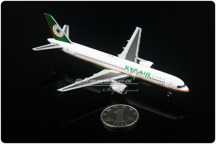 1:400 JC WINGS EVA AIR BOEING 757-200 Passenger Airplane Diecast Aircraft Model