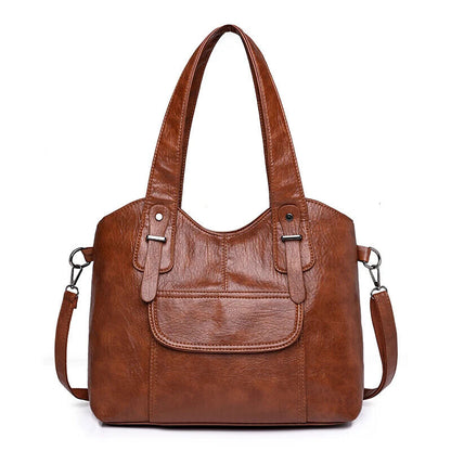 Totes Women 2024 PU Leather Shoulder Side Bag Female Shopper Handbag