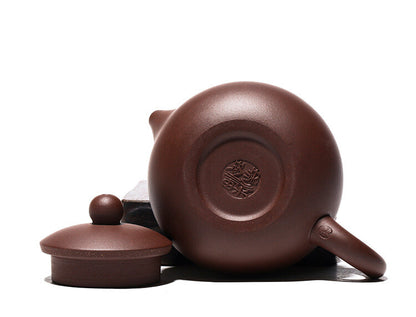 Handmade Tea Pot With Tea Infuser Ball Shaped Holes Xishi Pot Marked 115ml New