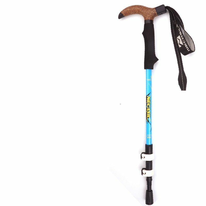 Carbon Walking Sticks Climbing 55-120cm Antiskid Wear Resistance Cork Absorption