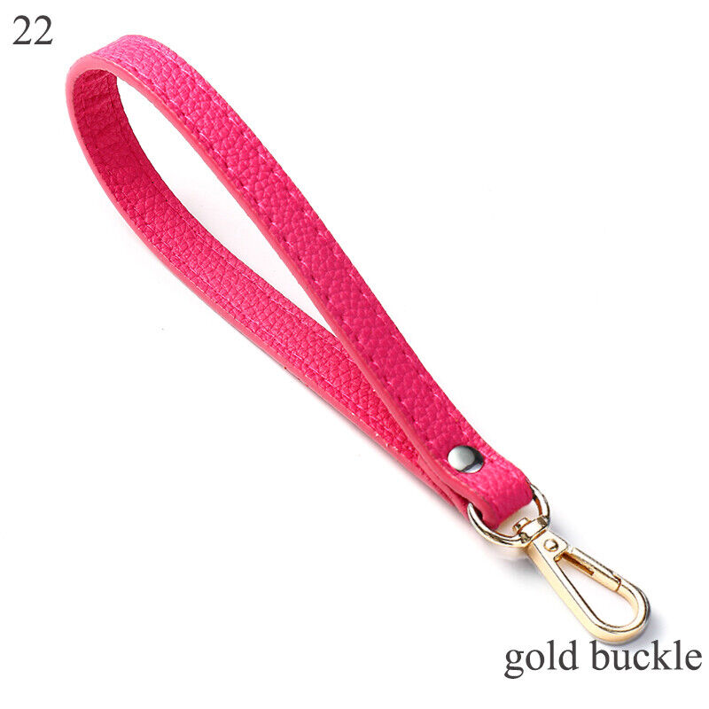 PU Leather Wallet Strap Replaceable Handbag Metal Bag Wrist Strap Key Belt