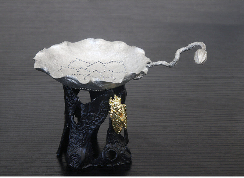 Metal Holder For Filter Net Tea Accessories Creative Animal Statue Stand Small