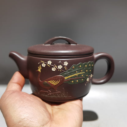 Antique Collection China Yixing Zisha Clay Teapot Hanwa Pot Zhou Guizhen 420ml