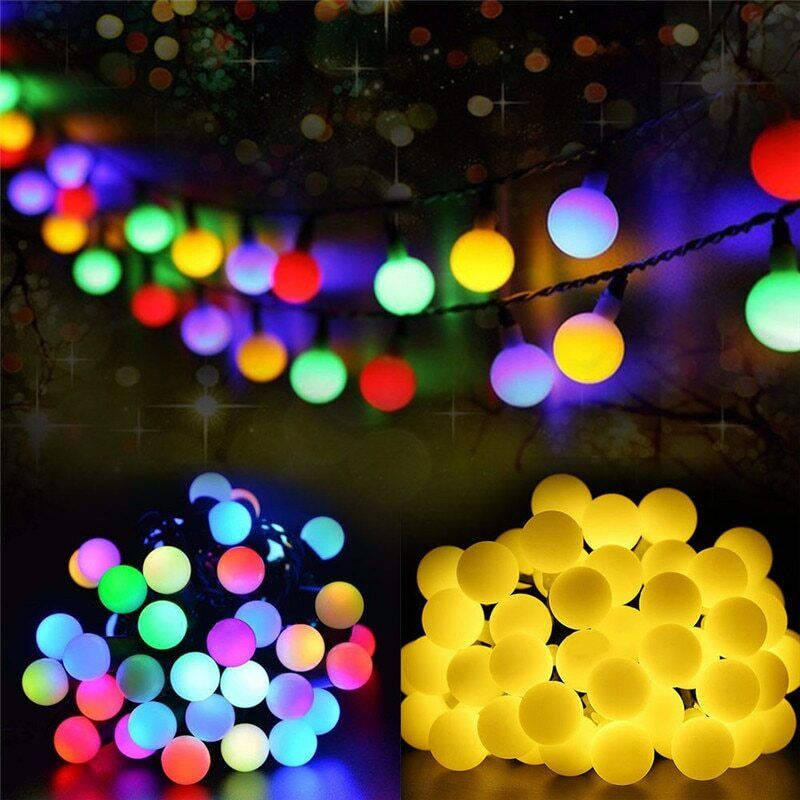 5/10M 20/50 LED Outdoor Lighting String Waterproof Solar Garden Party Lamp Chain