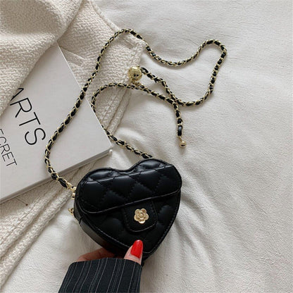 Small Shoulder Crossbody Bag Leather Cute Chain Messenger Handbag 12*11*5 CM 1PC