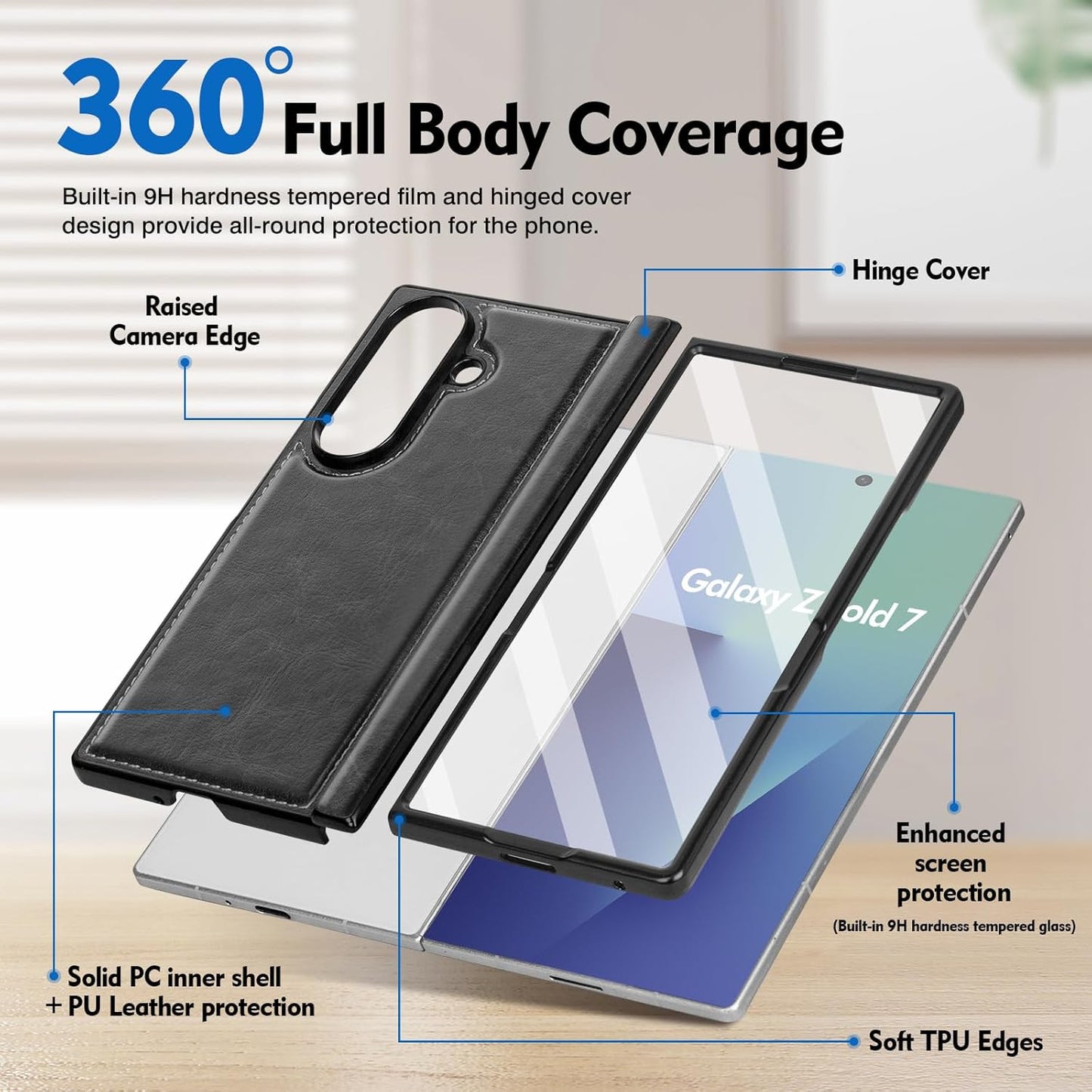 Compatible with Magsafe Detachable Magnetic Samsung Galaxy Z Fold 7 Phone Wallet