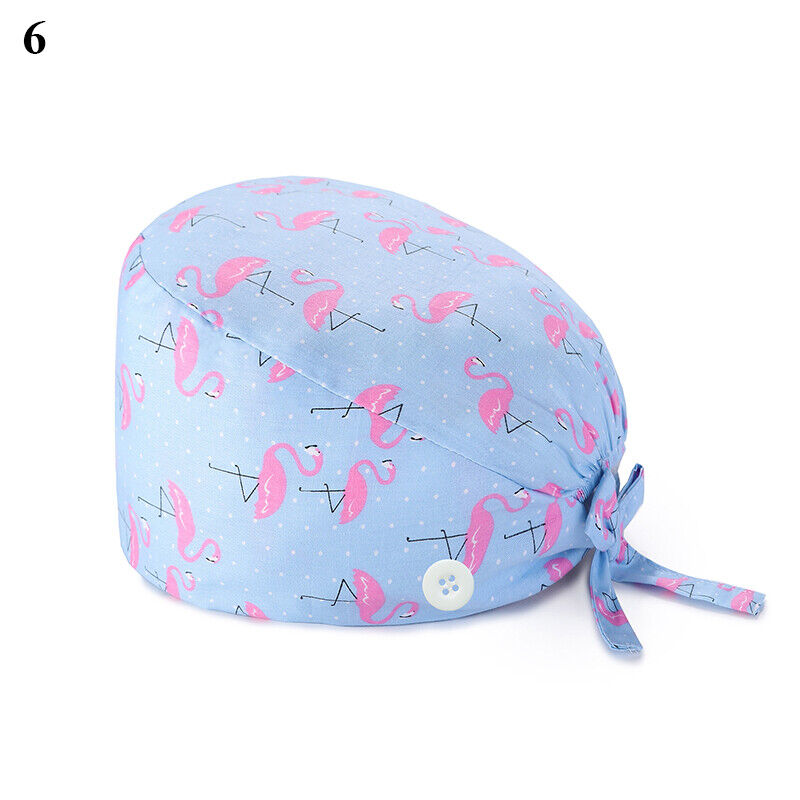Nurse Baotou Cap Floral Surgical Cap Doctor Hat Printing Sweat-absorbent Towel