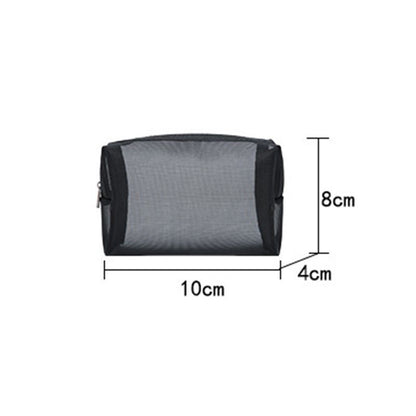 Mesh Cosmetic Bag Travel Zipper Makeup Bags Transparent Organizer Storage Pouch