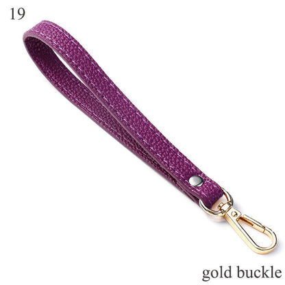 PU Leather Wallet Strap Replaceable Handbag Metal Bag Wrist Strap Key Belt