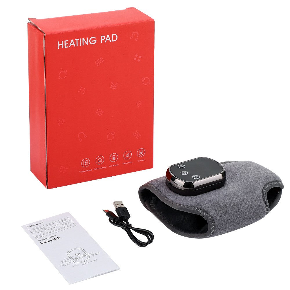 Electric Foot Ankle Vibration Massager Pain Relief infrared Hot Compress Therapy