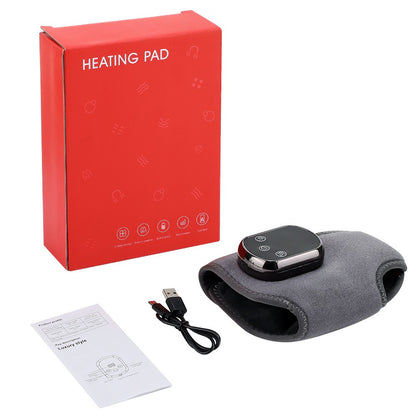 Electric Foot Ankle Vibration Massager Pain Relief infrared Hot Compress Therapy