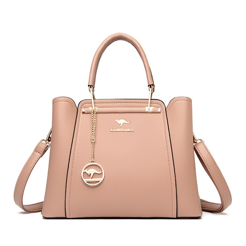 Women Bag High Quality Genuine Leather Handbag Purse Vintage Shoulder Messenger
