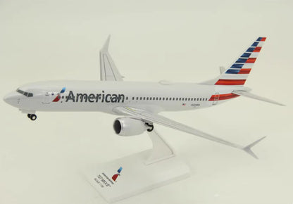 1:200 31CM RISESOON American BOEING 737 MAX 8 Airplane ABS Plastic Plane Model