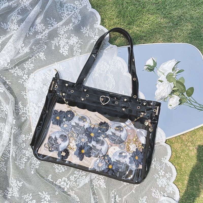 Synthetic Leather Bag Fashion Aesthetic Tote Purse 38*21*1.5 CM Shoulder Travel