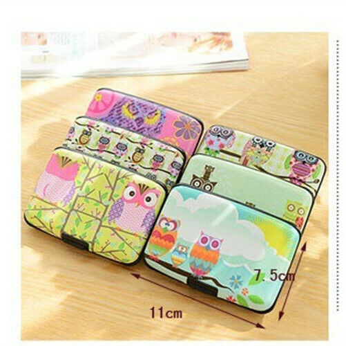 Box Bag Credit ID Card Women's Card Case Holder Card Security Layers Theft Proof
