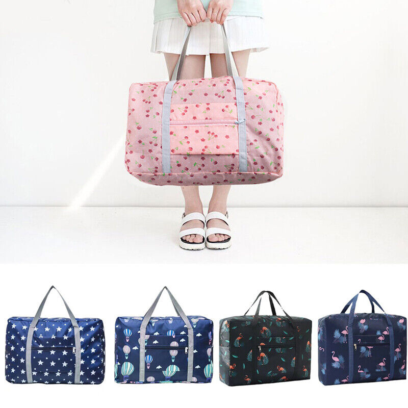 Folding Printing Duffle Gym Bag Sports Travel Luggage Handbag Tote Shoulder Bag