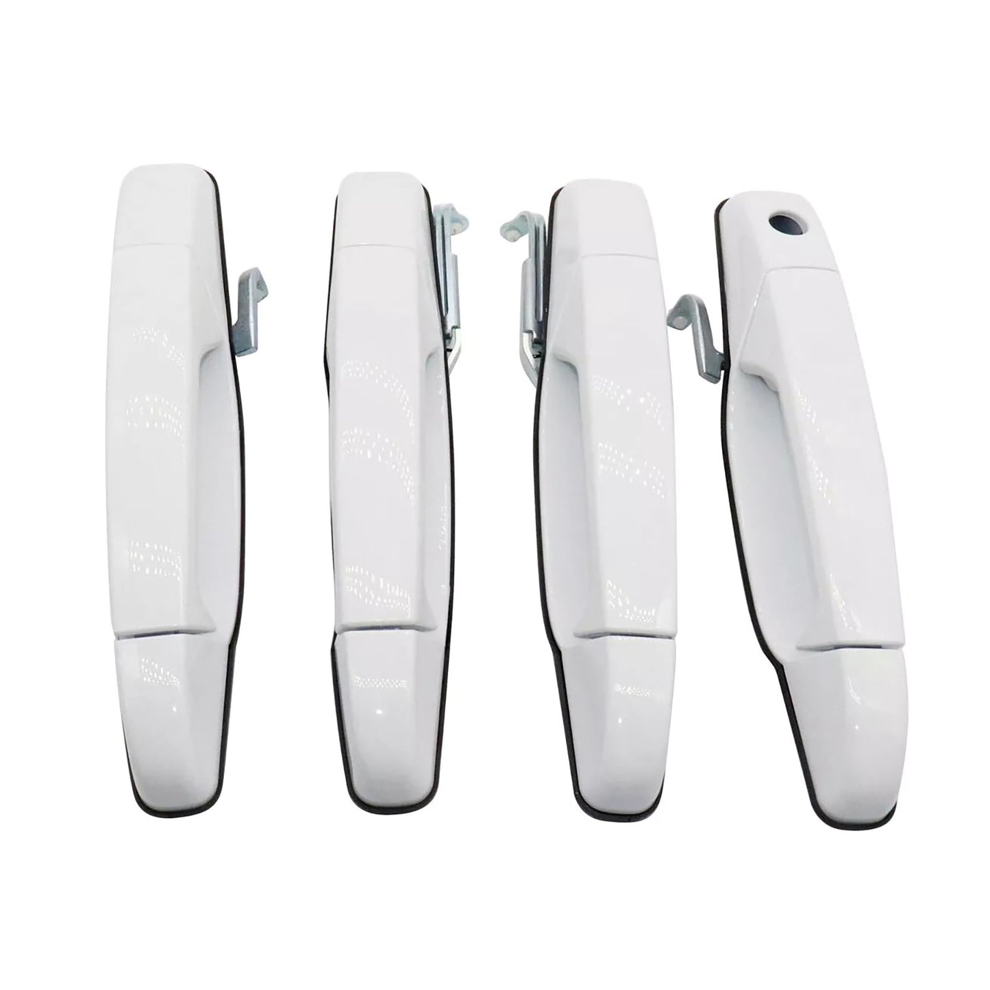 4pcs Olympic White Door Handles For Cadillac Escalade Base Sport Utility 07-13
