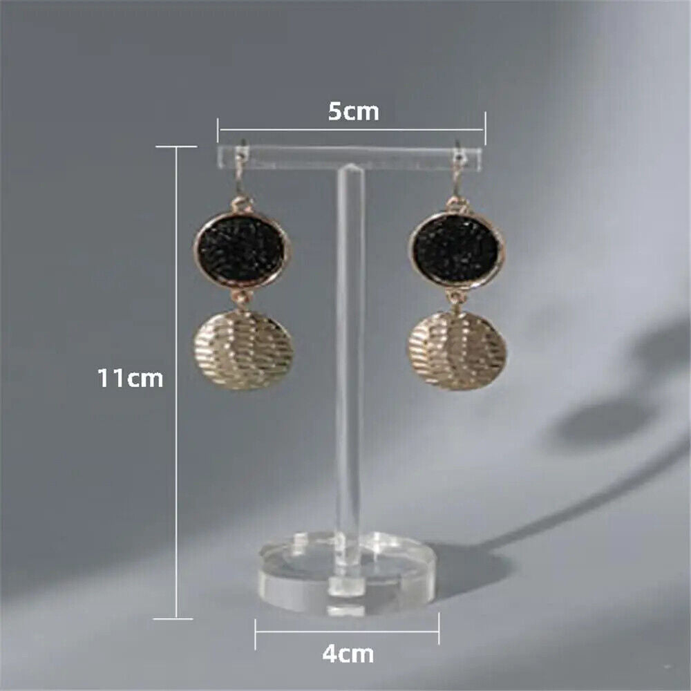Jewelry Display Rack Clear Acrylic T Shape Drop Earrings Holder Organizer Stands