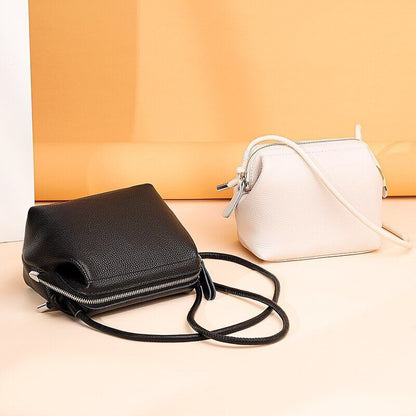 Leather Handbag High Quality Soft Cowhide Shoulder Bag Luxury Messenger Bags 1PC