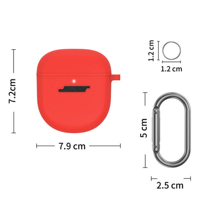Red Silicone Cover Storage Case Skin For Bose QuietComfort Earbuds II t