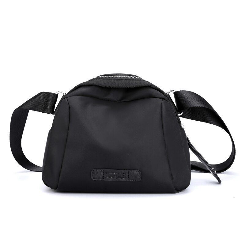 Shoulder Bag Small Solid Crossbody Bag Black Travel Purse Luxury Handbag Zipper