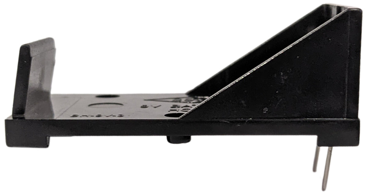 9V Battery Holder with PCB Pins, Plastic Case (2.12" x 1.18" x 0.81")