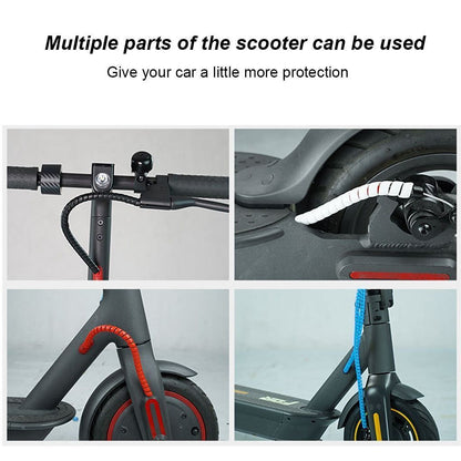 Electric Scooters Line Organizer Pipe Protection Spiral Wrap Winding Cable Wire