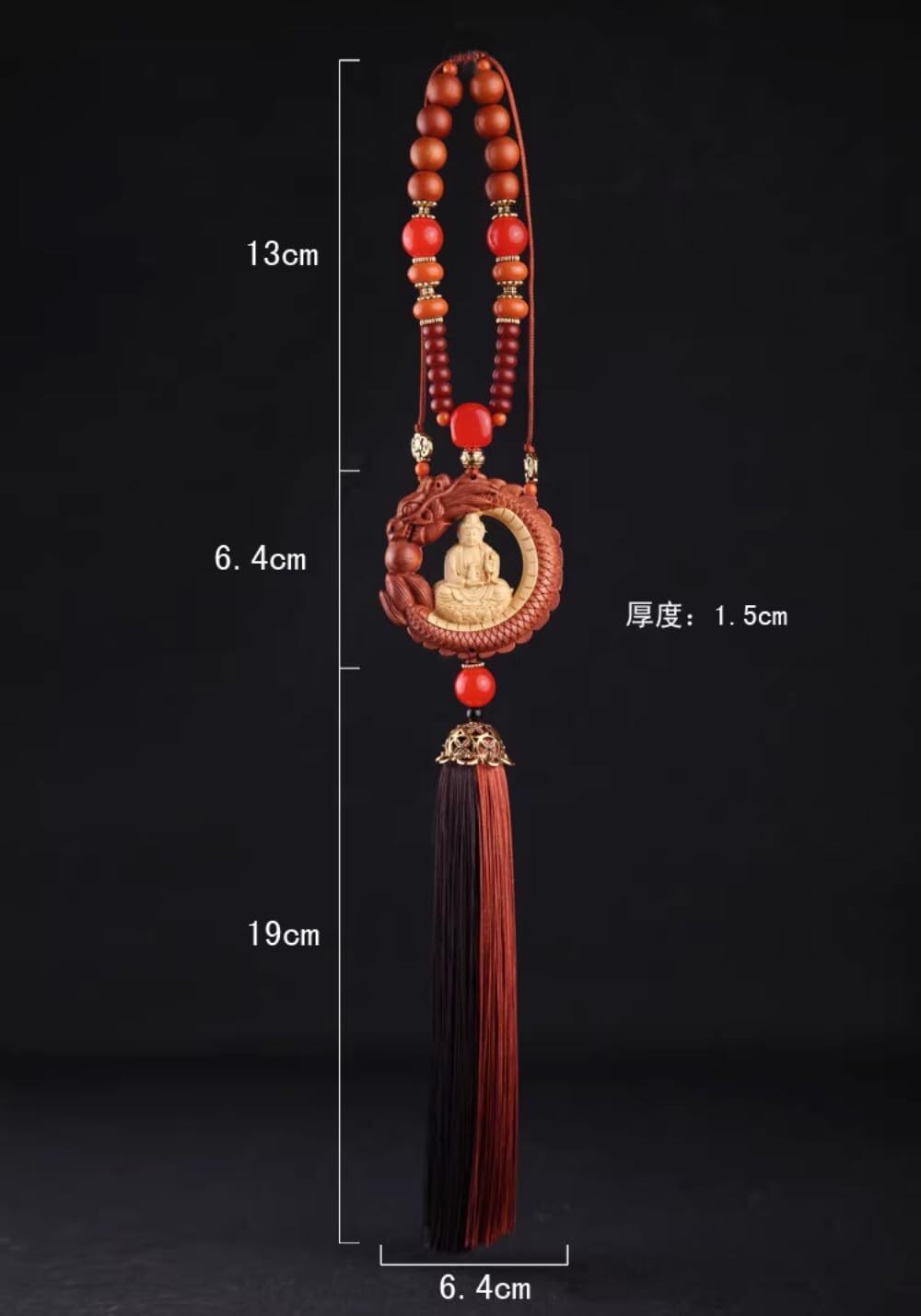 Car Pendant Interior Decoration Guanyin Car Mounted Buddha Statue Decoration