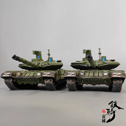 Homemade 1/72 Military Main Battle T90MS Die-cast Tank Model Static Ornament
