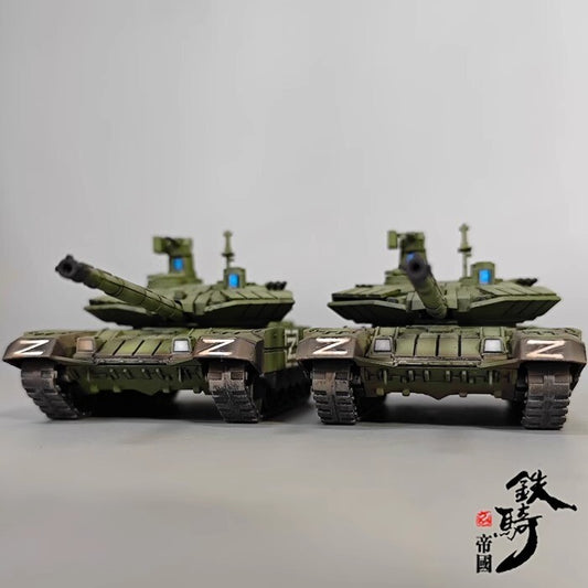 Homemade 1/72 Military Main Battle T90MS Die-cast Tank Model Static Ornament