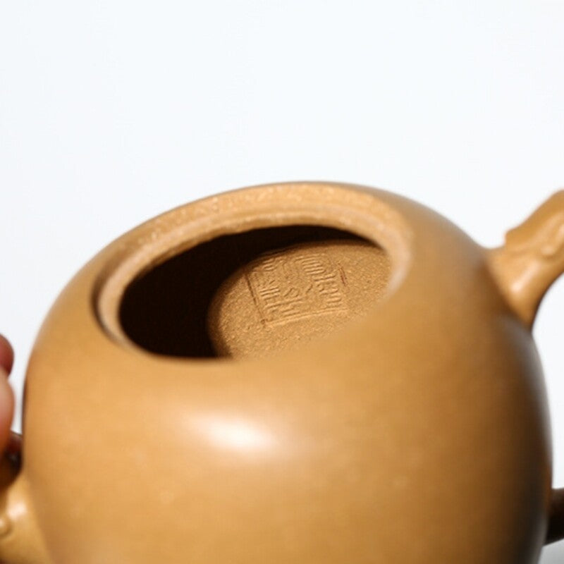 Chinese Tea Pot Real Yixing Zisha Duan Clay Marked Pot 240ml 7 Infuser Holes New